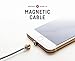 REDDOTMOBILE Genuine Detachable Magnetic Charging Fast Charger (No Data Sync) 3.6FT (2.2A) Cable with Micro USB/Android Phone Magnetic Connector for Micro USB 2.0