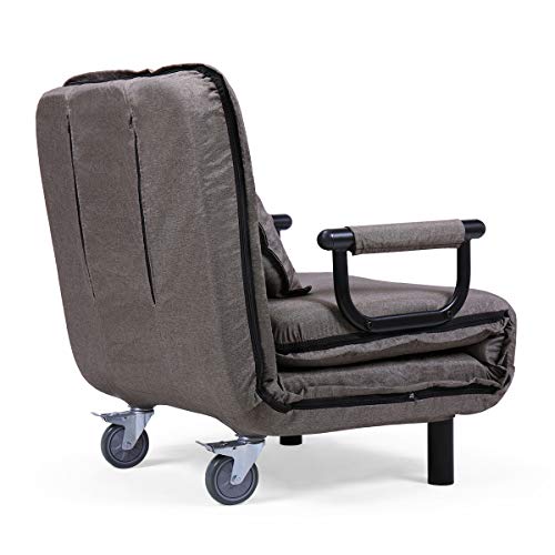 Convertible Sofa Bed Arm Chair Single Dorm Room Couch Recliner Sleeper Folding