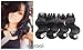 MSCOOL Unprocessed Brazilian Virgin Hair Body Wave Bundles 4 pcs/lot 10inch 50g/pcs Short Curly Hair Ombre Human Hair Extensions Two Tone Virgin Brazilian Hair Weaves (1B)