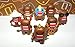 Domo Figure Charms Toy Mega Collection of 100 Featuring 8 Fun Domo Characters Including Devil Domo, Bling Domo and Godzilla Domo
