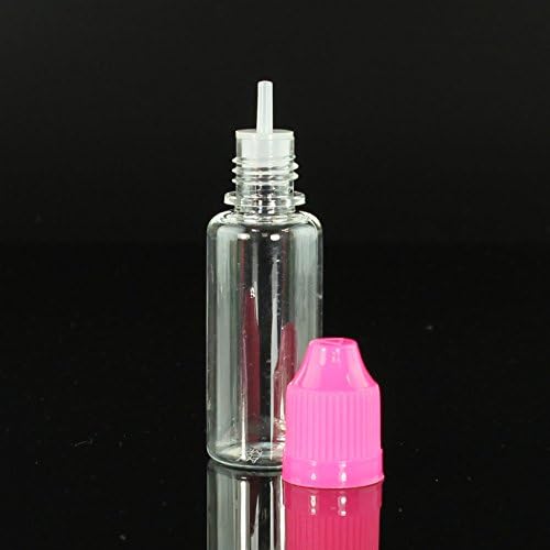 15ml Empty Plastic Childproof Cap E-juice E-liquid Dropper Bottle (50, PINK)