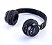 Beyution Black Metal Wireless Bluetooth Headsets Over Ear Bluetooth Headphones with Mic fit for Samsung Smart Phones and all tablet Laptop with Bluetooth Funcstion (BT525-Black-Metal)