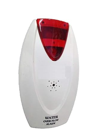 Madhram Water Overflow Tank Alarm with Quality Voice Sound (White)