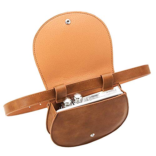 Fanny Pack with Adjustable Belt for Keeping Phone, Wallet, Keys, Lipstick - Great for Travel, Hiking, and Shopping (Brown)