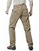 CQR CQ-TLP105-KHK_32W/32L Men's Tactical Pants Lightweight EDC Assault Cargo TLP105