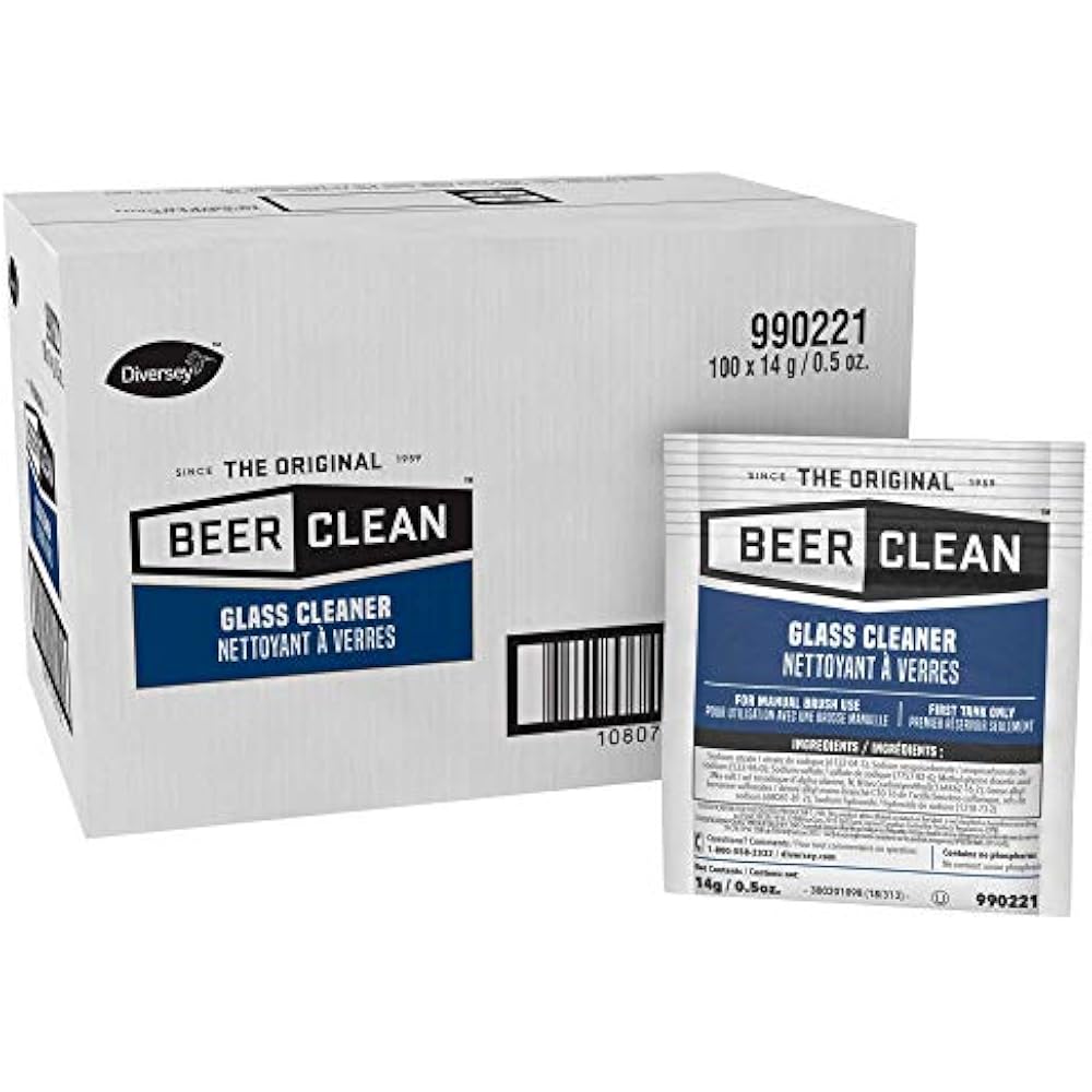 Beer Clean Glass Cleaner (0.5 Ounce, 100Pack) Industrial & Scientific