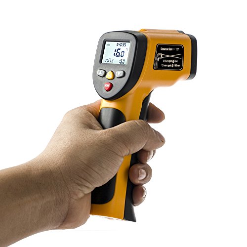 Dual Laser Infrared Thermometer, RISEPRO Digital Noncontact Portable