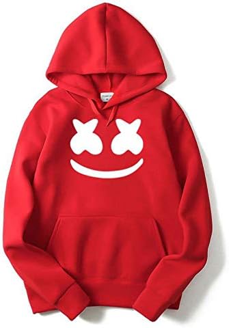 Hoodies Men's Sport Jacket Marshmello Face Cap