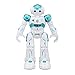Virhuck R2 Smart Remote-Controlled Robot Toy Gift for Kids with Music Lights, Walking | Singing | Dancing | Gesture Sensor | Obstacle Avoidance | Auto Display, Blue