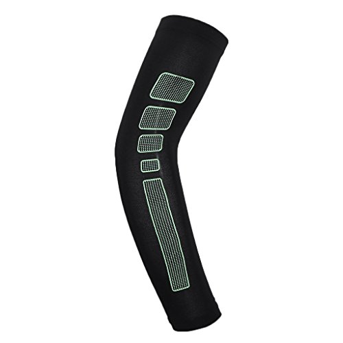 ULKEME Cycling Basketball Running Anti UV Arm Sleeve Warmers Compression Elbow Pad Cuff - Thumbnail 6