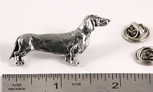Dachshund Dog Pewter Lapel Pin, Brooch, Jewelry, D364F