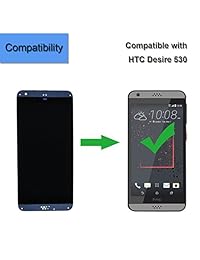 Para HTC A16 Desire 530 D530g D530u Reemplazo LCD Pantalla Táctil Montaje (Gris) con Marco + Adhesivo & Herramientas