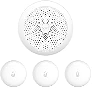 Aqara Smart Hub Plus 3 Aqara Water Leak Sensors, Wireless Water Leak Detector For Alarm System and Smart Home 