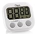 The Ozeri Kitchen and Event Timer, White, 3.25in x 0.75in x 3 in, Model:KT1-W