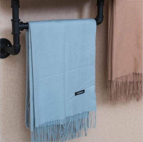 Wisdom Shelving & Storage 2-Shelf Frame Pipe Cannulation Tube Unit Vintage Industrial Pipe Cannulation Tube Wall Shelf Frame Retro Brown Sturdy Durable - Thumbnail 3