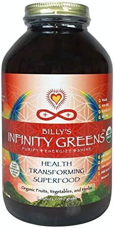 Infinity Greens: Superfood Formula for Weight-Loss, Life-Force & Longevity. 100% Organic & Wild-Harvested. (Powder, 12 oz)