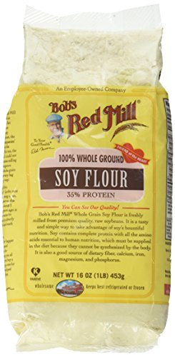 Bobs red mill flour, soy, 16 oz