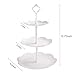 Cake Stand Tower 3-Tier Fruit Racks Plastic Cupcake Dessert Stand-tea Party Serving Platter and 5pcs Fruits Forks For Weddings, Tea Party, Holiday Dinners, or Birthday Parties