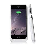 BSWHW Slim Rechargeable Power Bank 3500mAh External Battery Charger Powered Backup Pack for iphone 6 Built-in Portective 4.7inch Case (White)
