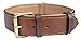 Soft Touch Collars Brown XL Leather Padded Dog Collar, 28