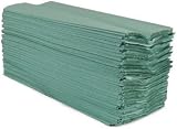 Q-Connect 2Work 1-Ply C-Fold Hand Towels 217x310mm Green Pack 2880 view 3