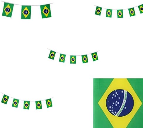 フラグ 100 品質保証 激安超特価 バナー サッカー応援 ブラジル国旗 スポーツ アウトドア イベント 食品 飲料 お酒 バナー 約5 5m 新作製品 世界最高品質人気 正規品送料無料 B07fkkk3lk 夏のパーティー 5ピースセット 売切れ続出中 知育 学習玩具