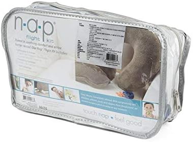 Brookstone Nap Travel Flight Kit Including U Shaped Pillow