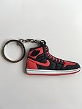 Jordan Retro 1 OG Bred/Banned Sneaker Keychain Shoes Keyring AJ 23