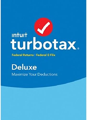 Turbotax Deluxe 2016 Federal Only, No State, Old Version, Fed Efile PC/MAC Disc