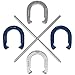 Best Choice Products Powder Coated Steel Horseshoe Game Set W/ Carrying Case