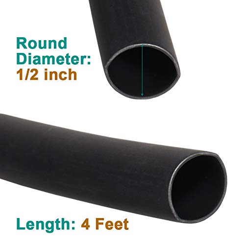 image for 2 Pack 1/2 inch 3:1 Waterproof Heat Shrink Tubing Kit, Large Marine Du