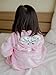 DQdq Little Girl's Unisexy Kids Coral Fleece Bathrobe Robe Pink cat