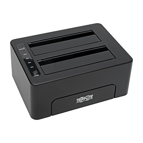 Tripp Lite USB 3.0 SuperSpeed to Dual SATA External Hard Drive Docking Station with Cloning for 2.5in or 3.5in HDD(U339-002)