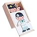 iPlay, iLearn Magnetic Wooden Dolls, Pretend Play Mix & Match It, Fun'n Cool Dress Up, Career Jigsaw Puzzle Toys, Fireman, Fridge Magnets, Educational Gift for 3, 4 Year Olds, Kids, Boys, Girls