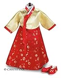 Korean Hanbok Dress & Shoes - Fits 18