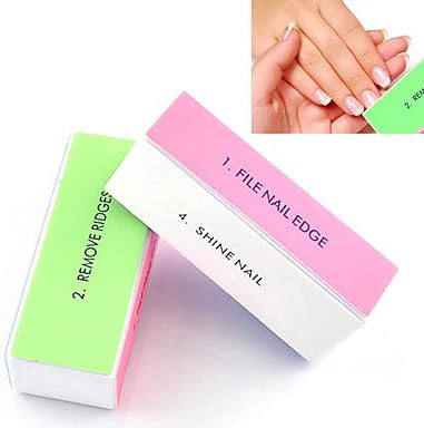 1pcs 4 Way Nail Art Buffing Block Sanding Files Remove Ridges