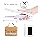 Huachi Hair Straightener Rechargeable Mini Flat Iron Travel Irons Cordless straighteners with Power Bank Function, Adjustable Temperature 110-170C, Dual Voltage Portable Hair Irons, USB Port Charging