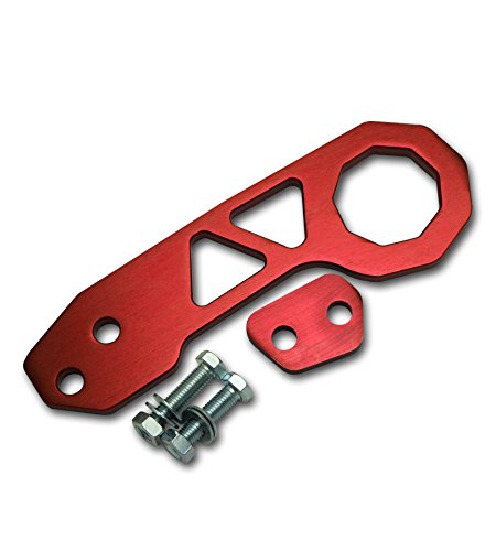 SPPC Rear Universal Race Tow Hook Kit Aluminum Red Version 2