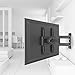 WALI TV Wall Mount Bracket Full Motion Articulating Extend Arm for Most 23-55 inches LED, LCD, OLED Flat Screen TVs up to 99lbs VESA 400x400mm with Tilting for Display (FTM-1), Black