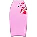 Goplus 41 inch Super Bodyboard Body Board EPS Core, IXPE Deck, HDPE Slick Bottom with Leash, Light Weight Perfect Surfing for Kids and Adults (Pink)