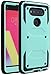 Guardful Rugged Tough [Dual Layer] Armor Overlay Case [Shockproof] Protective Hybrid Case for LG V20 (Bumper Mint)