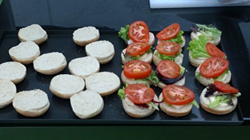 Standard flat tray, Commercial Combi Oven accessory, Non stick and hard anodizing, Aluminium, 1/1GN size - Thumbnail 3