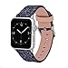 Wolait Compatible with Apple Watch Band 38mm 40mm 41mm Series 7/6/5/4/3/SE, iWatch Leather Glitter Sparkly Wristband Bracelet for Women-Black