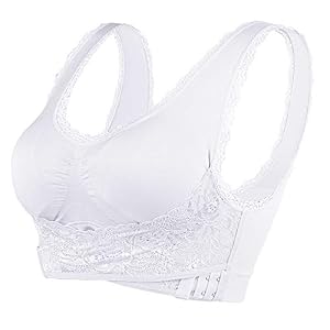 Encounter Sportbeha voor dames, gevoerd, kant zonder beugel.