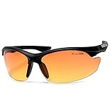 Xloop HD Vision High Definition Anti Glare Driving Lens Sunglasses Wrap Semi Rimless Sports Eyewear