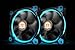 Thermaltake RIING 140mm Blue LED Ultra Quiet High Airflow Computer Case Fan, Twin Pack CL-F048-PL14BU-A
