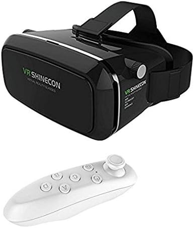KuKu Mobile EVR-1+RC Shine on 3D Virtual Reality Headset VR Glasses with Remote Controller for iPhone Samsung Note LG Huawei HTC Moto Screen