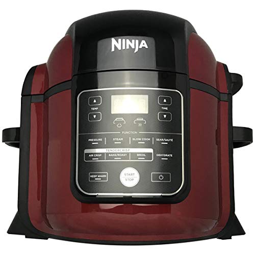 Ninja Foodi Pressure Cooker TenderCrisp Technology 8- Quart Pot Capacity Air Crisp Sear Sauté Bake Broil Steam Slow Cook Dehydrate All in One OP402 (Renewed) (Cinnamon)