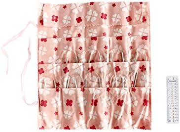 16" (40 centimeter) Aluminum Circular Cable Knitting Needles Set with 9 Sizes (US Sizes 3,4,6,7,8,9,10,10.5,11) w/Folding Organizer | Ideal for Beginner Level Knitters