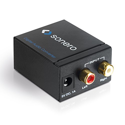 Sonero Ac000 Audio Convertisseur Analogique / Numérique 2X Rca Audio Stéréo Vers Audio Numérique (Optique / Coaxial)